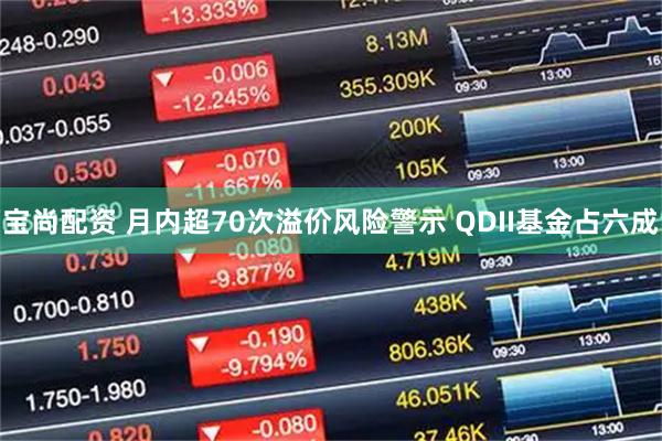 宝尚配资 月内超70次溢价风险警示 QDII基金占六成