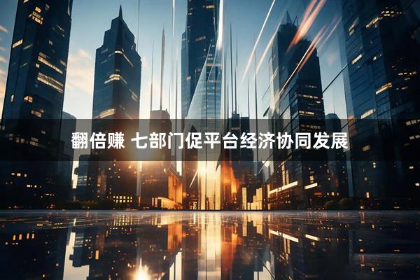 翻倍赚 七部门促平台经济协同发展